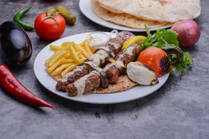 Kebab With Eggplant - Cuisine Photo